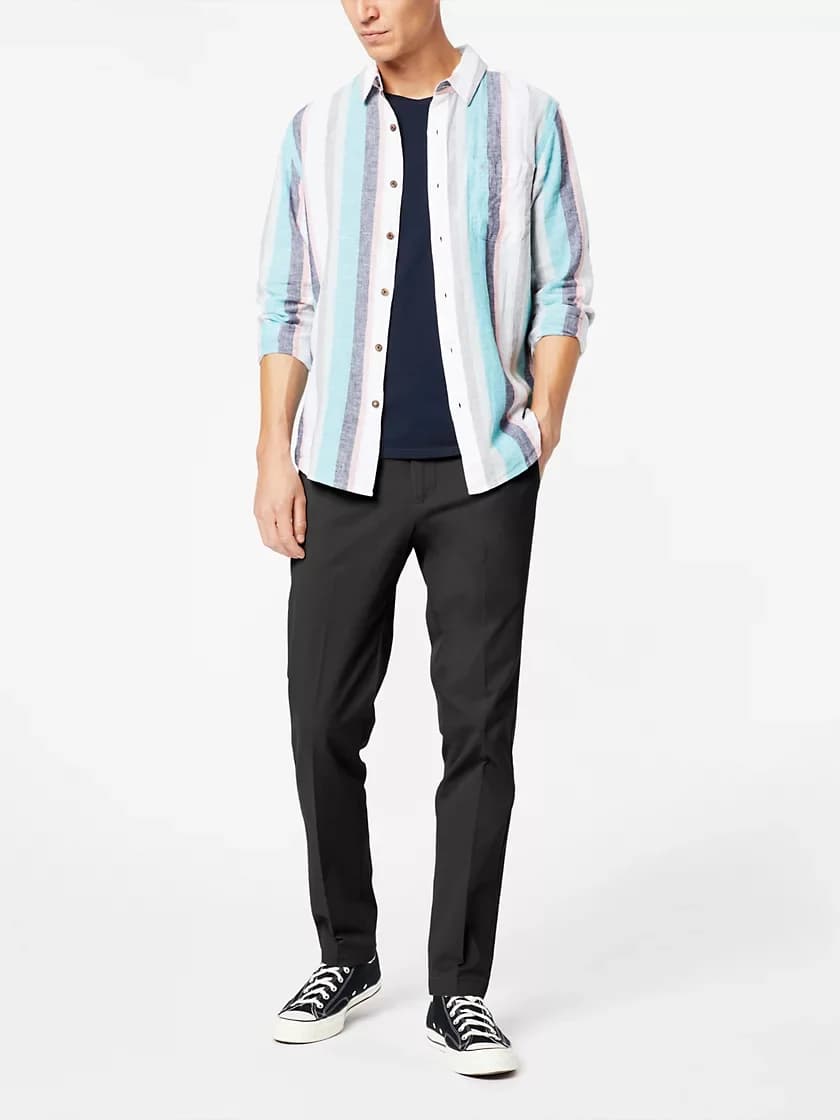 Dockers - Quần Khaki Nam Dài - Black