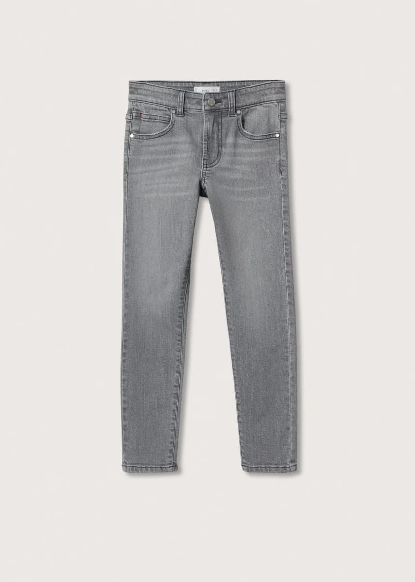 Mango - Quần Jeans Slim - DARK GREY