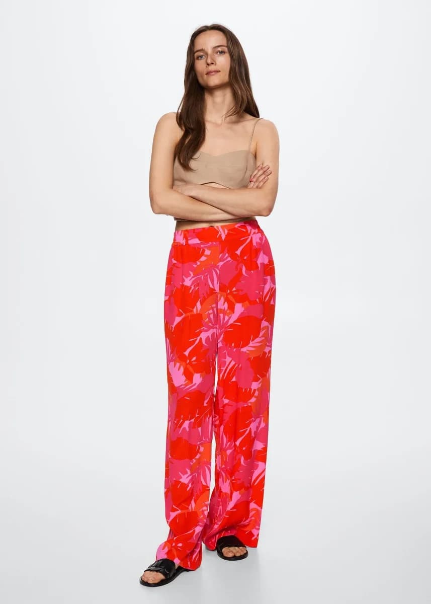 Mango - Quần Dài Poems - MEDIUM PINK
