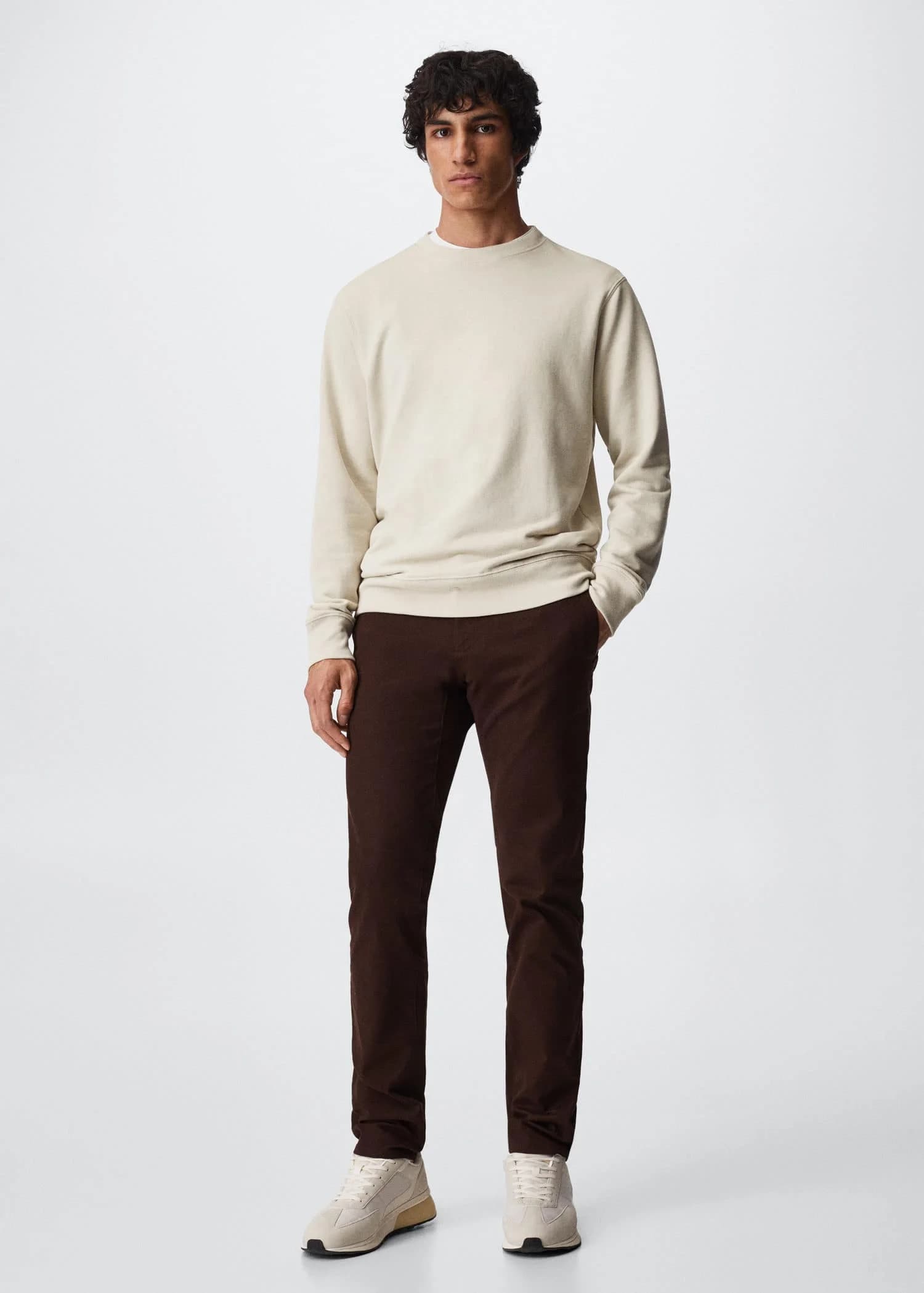 Mango - Quần Dài Barna - DARK RED