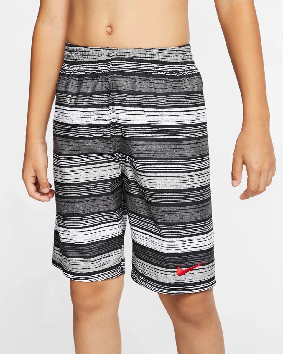 Nike Swim - Quần Bơi Bé Trai - Nike 6:1 Stripe Breaker 8 Volley Short - Black