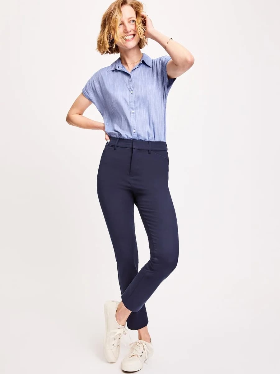 Old Navy - Quần Dài Nữ Slim Fit - IN THE NAVY