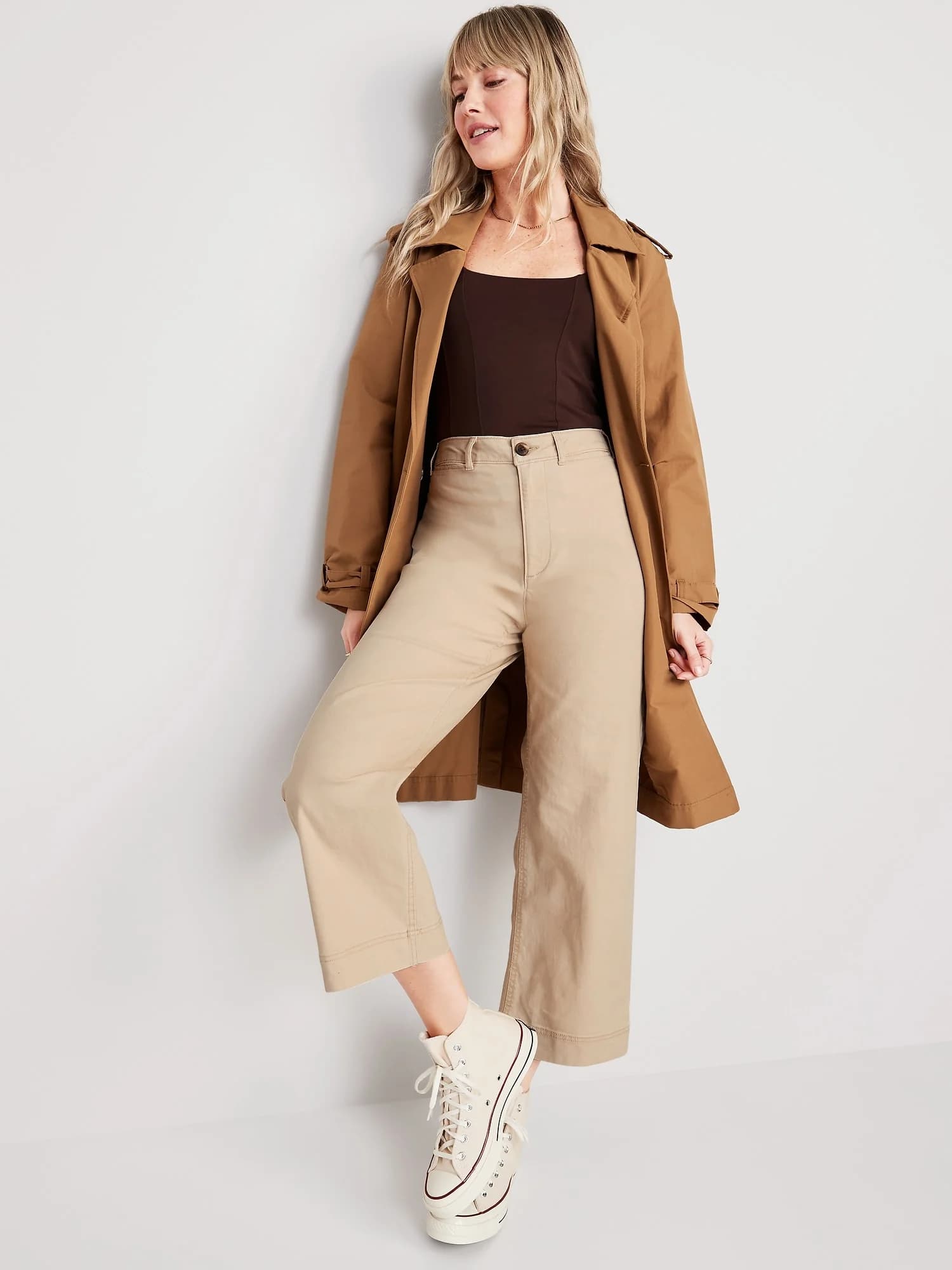 Old Navy - Quần Dài Nữ Ống Rộng - DESERT FLOOR