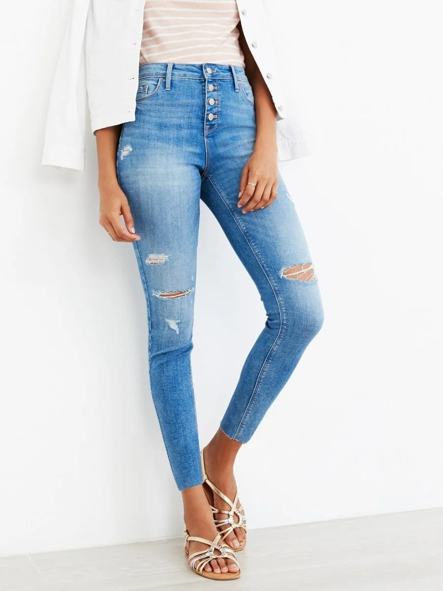 Old Navy - Quần Jean Nữ Cạp Cao - ALI