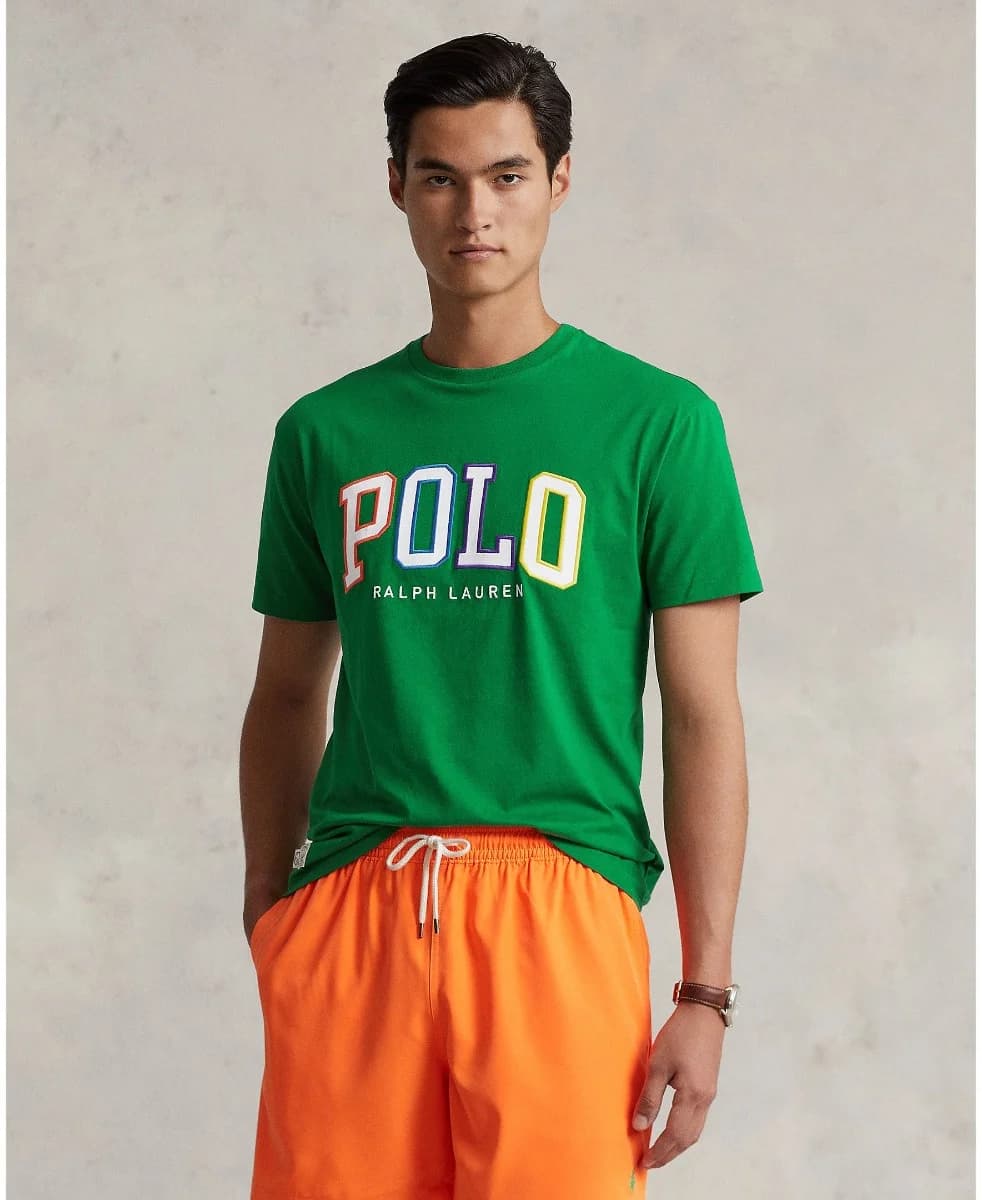 Polo Ralph Lauren - Áo Thun Nam Tay Ngắn Classic Fit Logo Jersey T-Shirt - GREEN