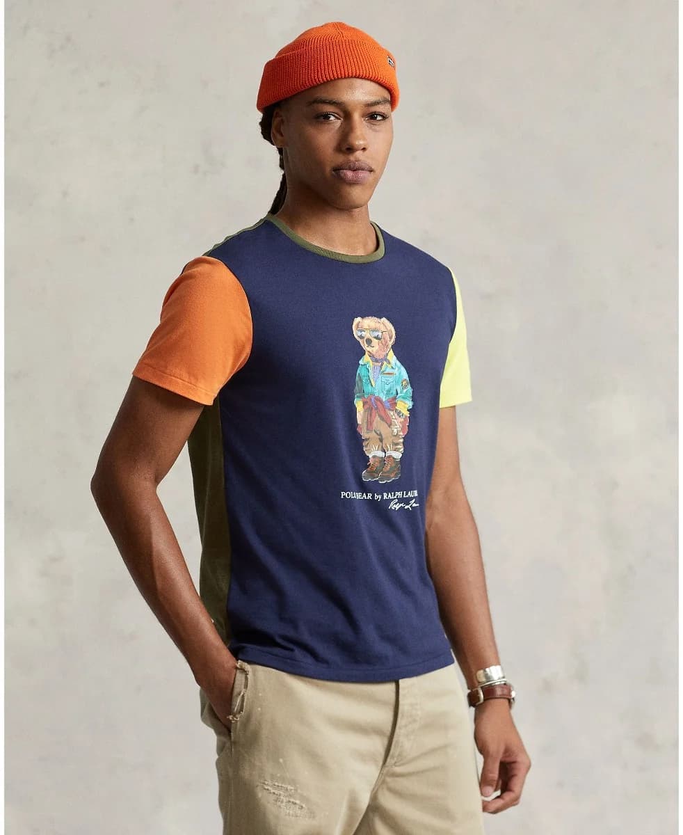 Polo Ralph Lauren - Áo Thun Nam Tay Ngắn Custom Slim Fit Polo Bear T-Shirt - NAVY-410