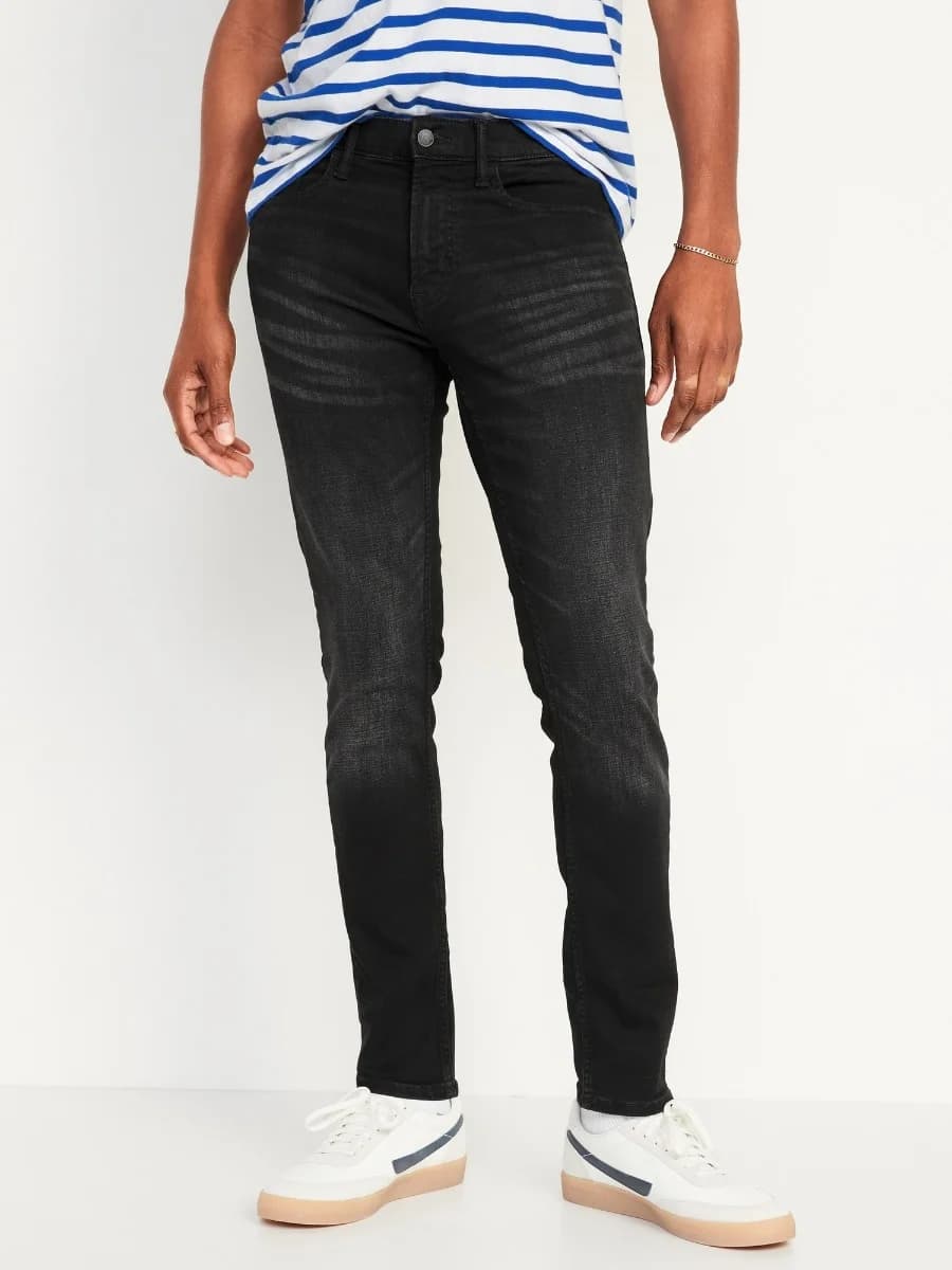 Old Navy - Quần Jean Nam Skinny Fit - WASHED BLACK