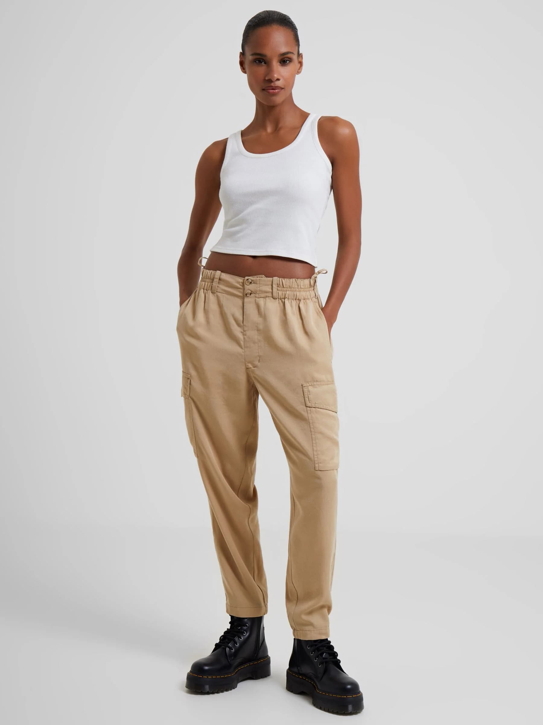 French Connection - Quần Dài Nữ Elkie Twill Combat Trouser - INCENSE