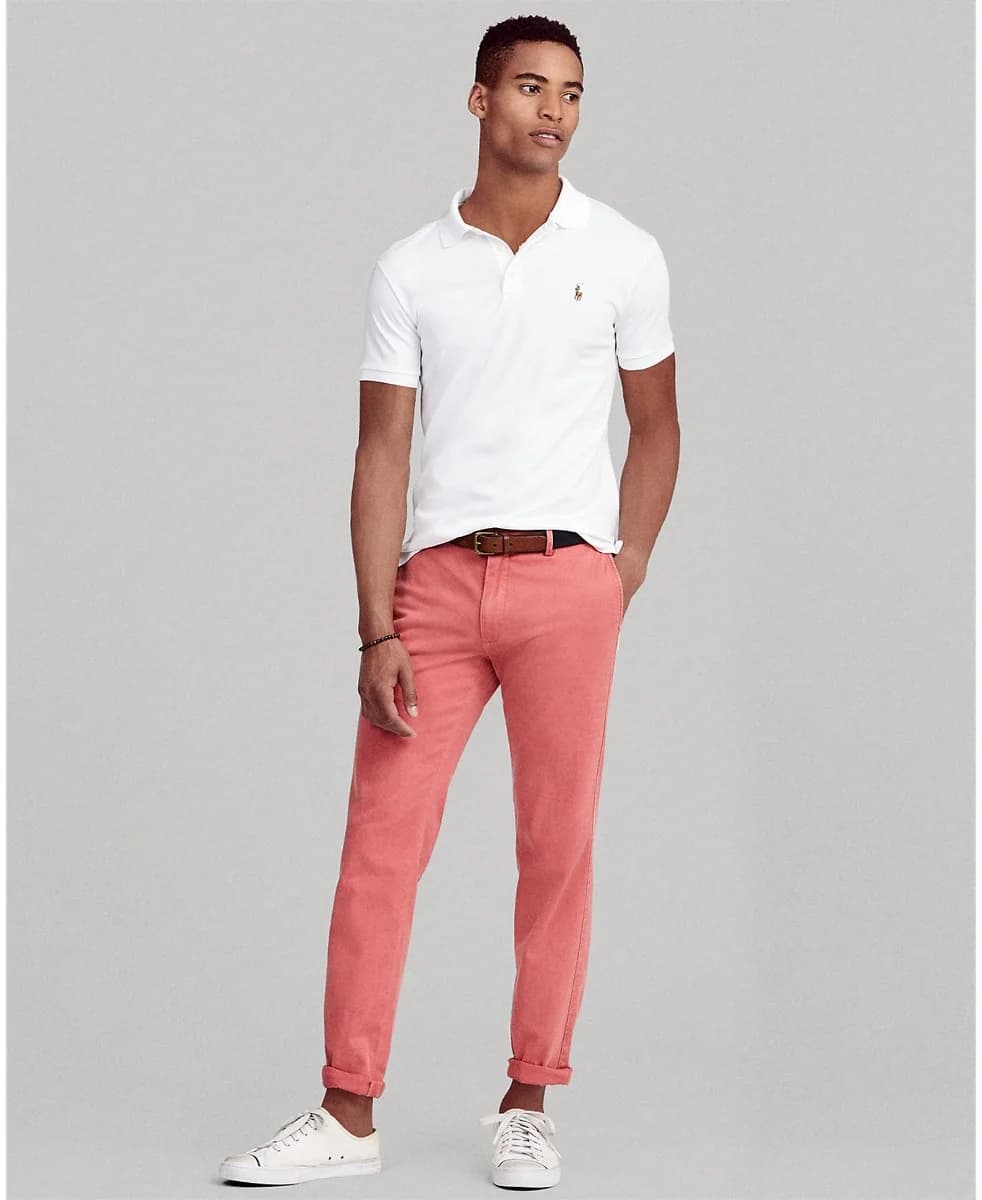 Polo Ralph Lauren - Áo Polo Nam Tay Ngắn Slim Fit Soft-Touch Polo Shirt - WHITE