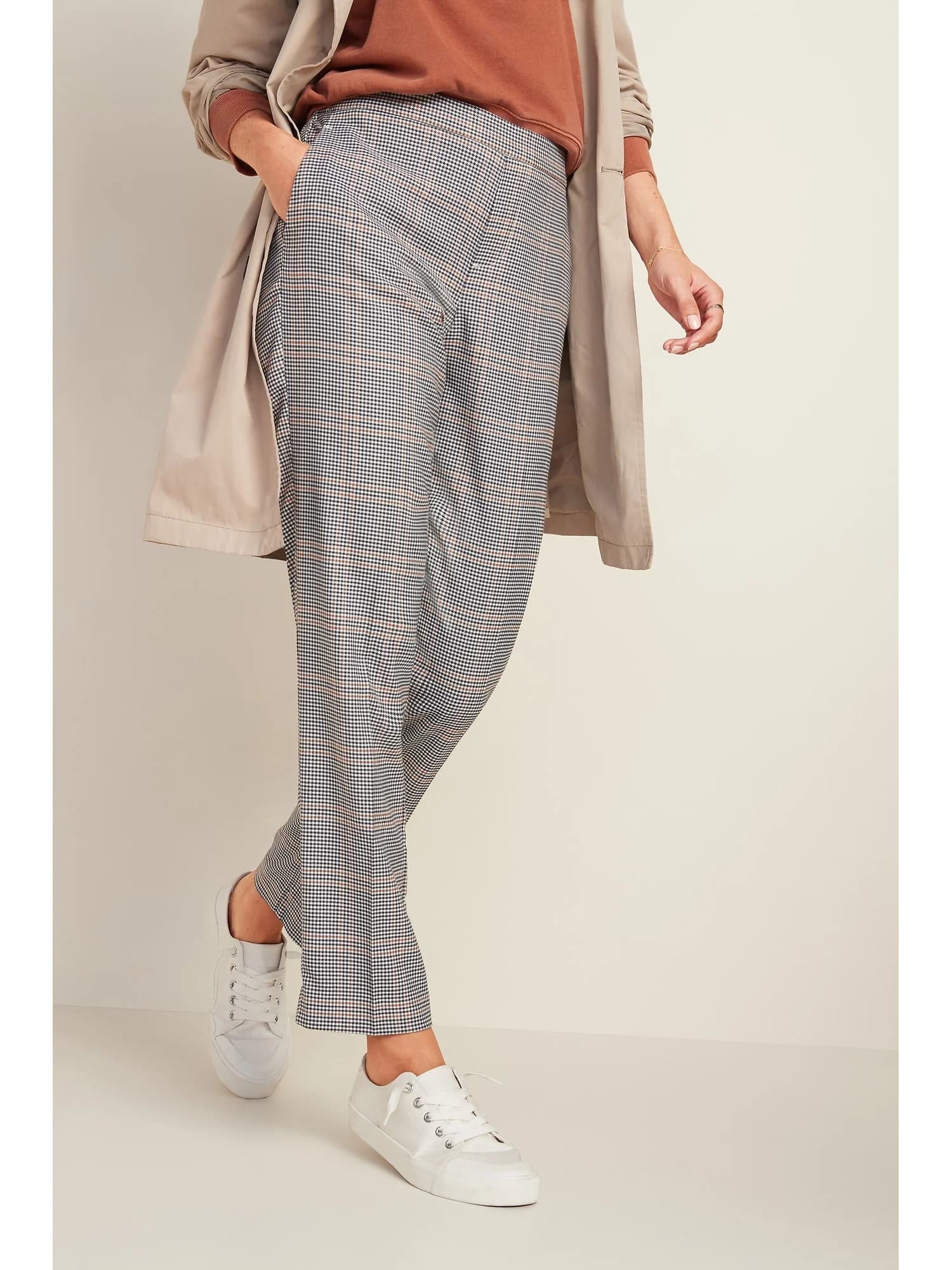 Old Navy - Quần Dài Nữ Slim Fit - MEDIUM PLAID