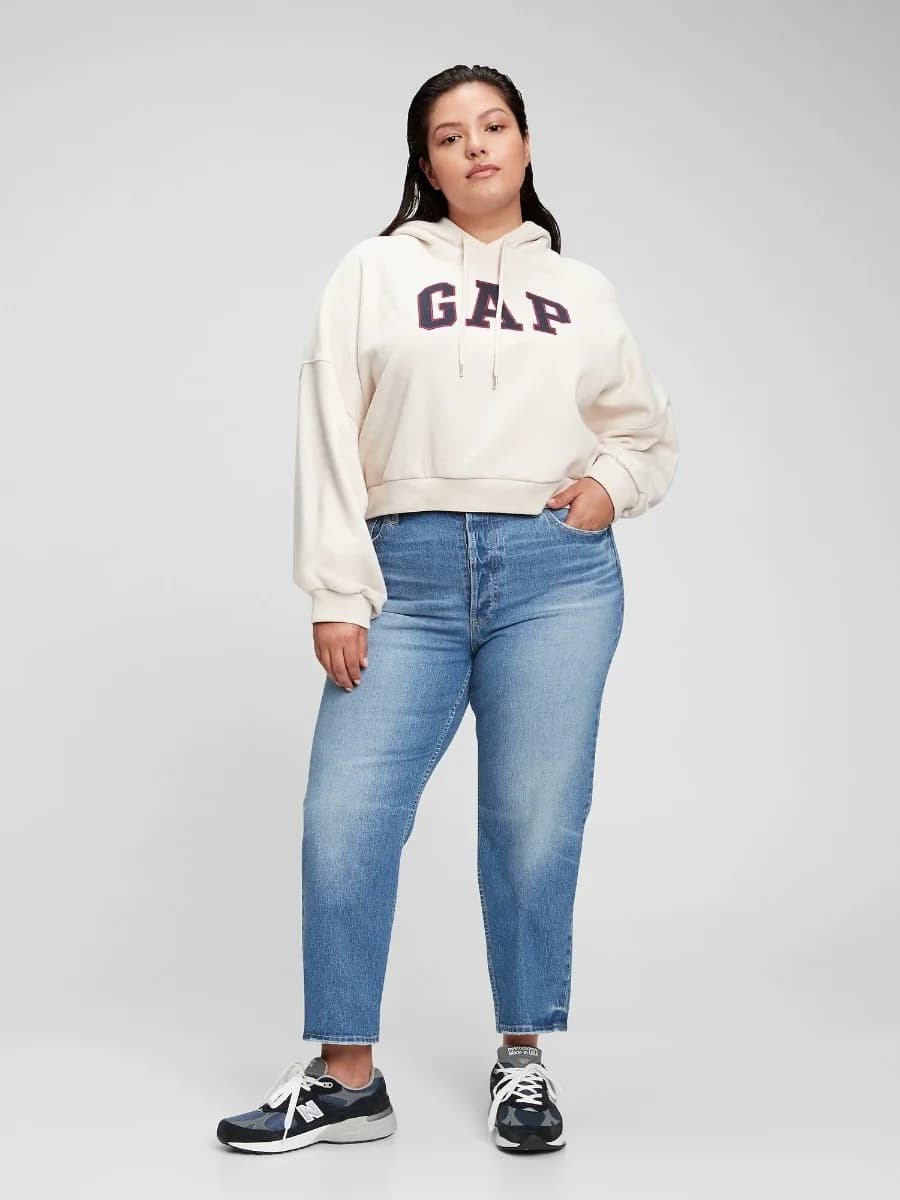GAP - Quần Jeans Dài Nữ - High Rise Straight - MEDIUM INDIGO 8