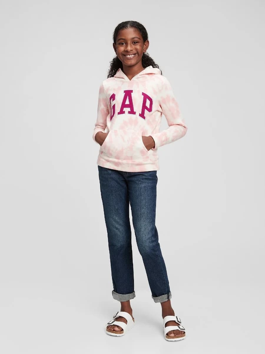 GAP - Quần Jeans Dài Bé Gái - Girlfriend - DARK WASH