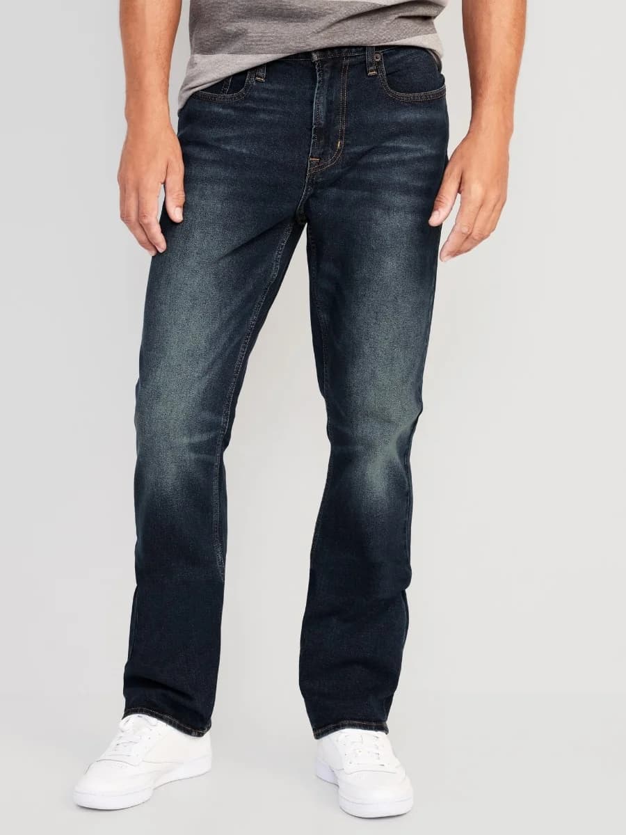 Old Navy - Quần Jean Nam Straight Fit - DARK WASH