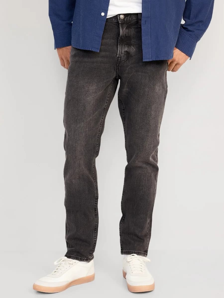 Old Navy - Quần Jean Nam Slim Tapered - BLACK WASH F