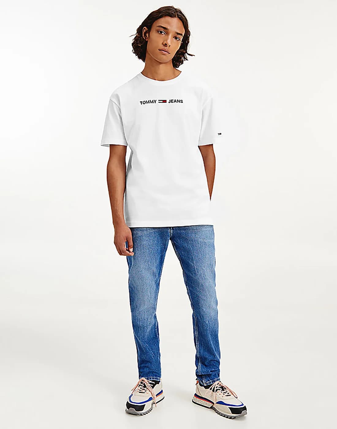 Tommy Jeans - Áo Thun Nam Tay Ngắn Tj Small Text - WHITE