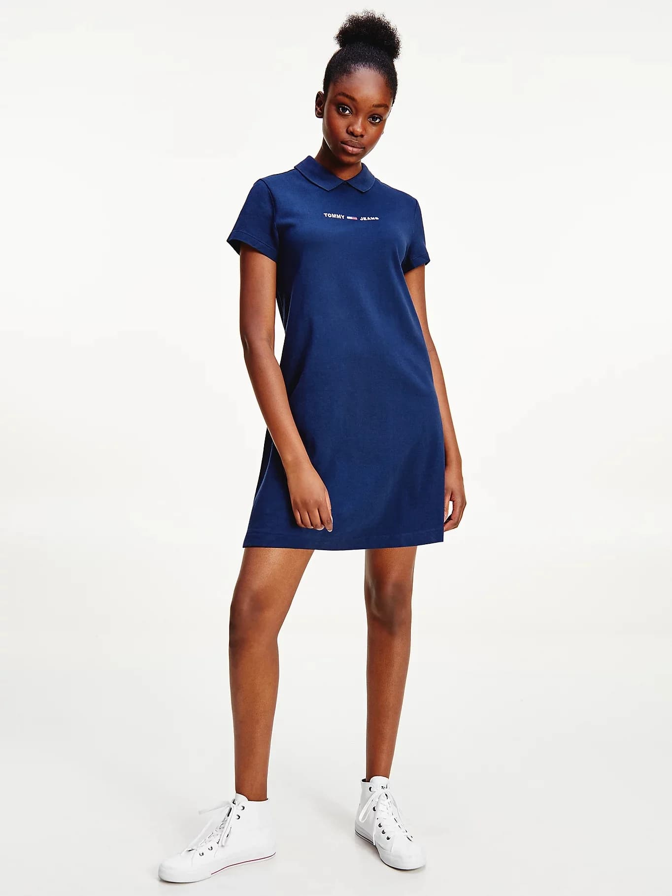 Tommy Jeans - Đầm Polo Nữ - TWILIGHT NAVY
