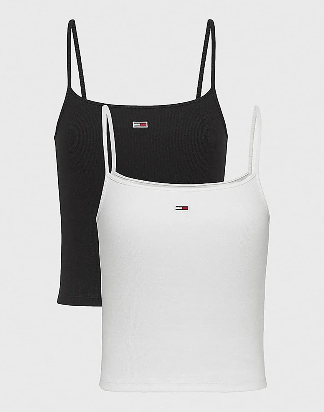 Tommy Jeans - Set Áo Thun Nữ Essential Strap Top - BLACK/WHITE