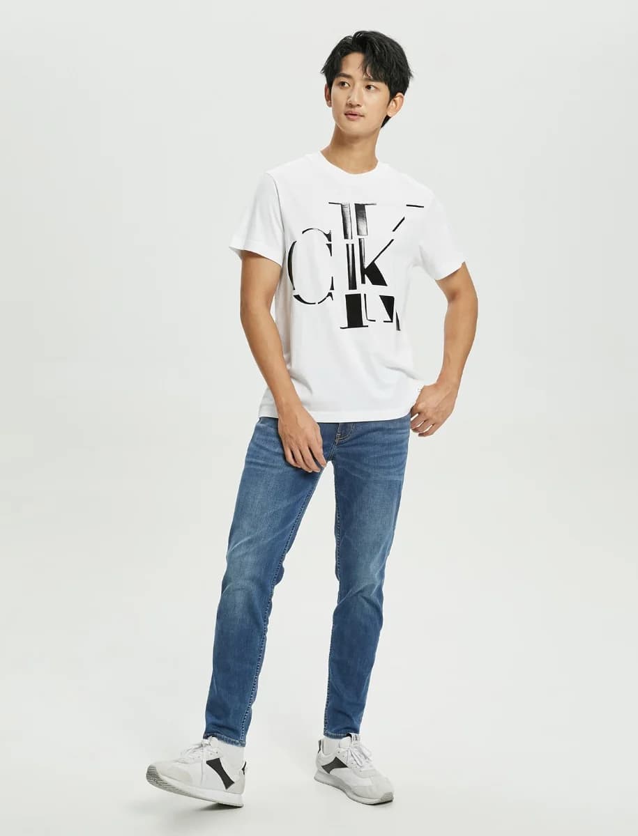 CK Jeans - Áo Thun Nam Regular Fit - BRIGHT WHITE