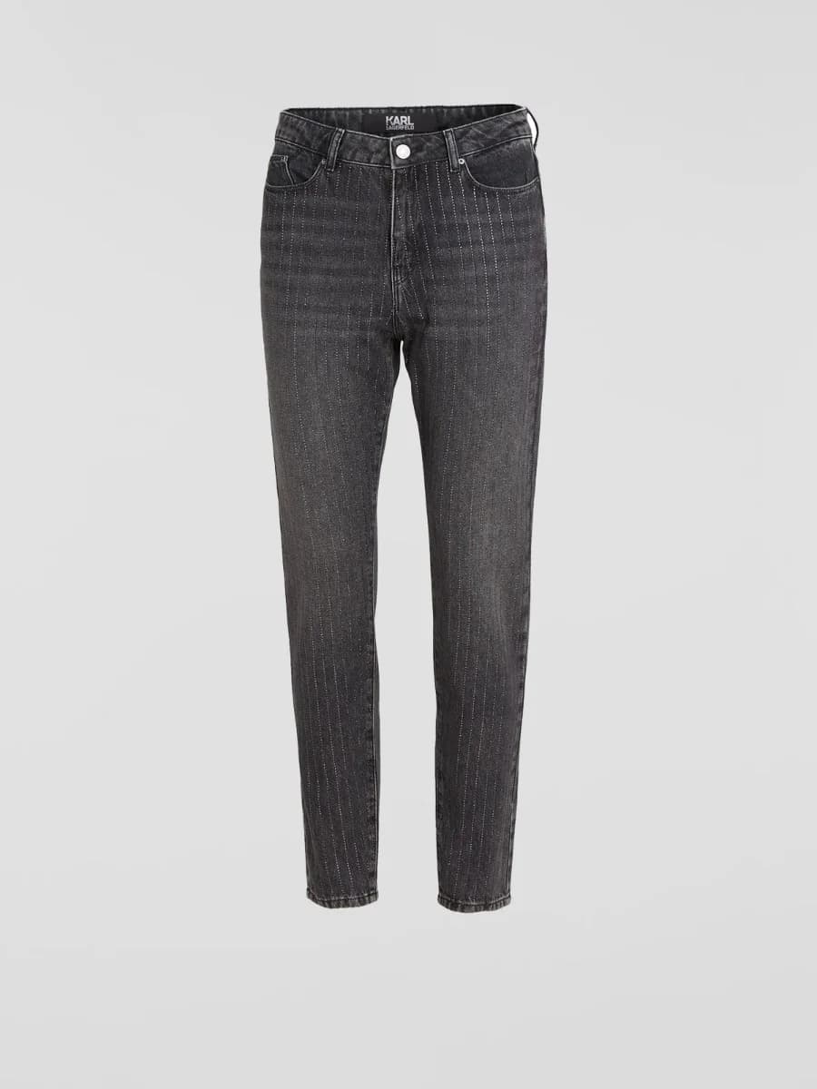 Karl Lagerfeld - Quần Jeans Nữ - DARK GREY DENIM