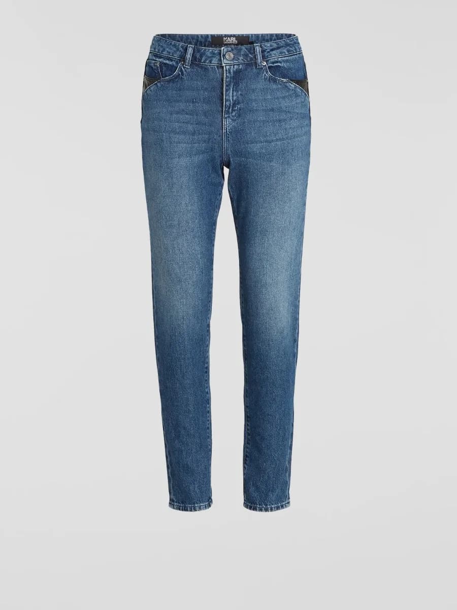 Karl Lagerfeld - Quần Jeans Nữ - MID BLUE DENIM