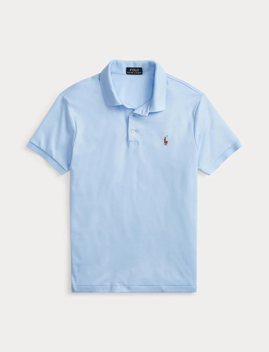 Polo Ralph Lauren - Áo Polo Nam Tay Ngắn Slim Fit Soft-Touch Polo Shirt - BLUE