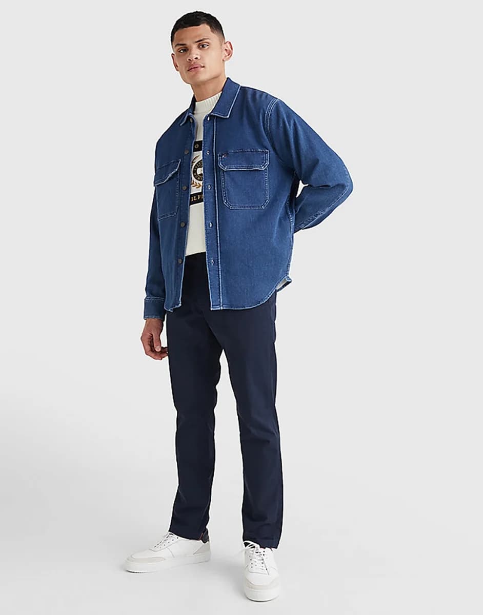 Tommy Hilfiger - Quần Chino Nam 1985 Denton Straight Fit - DESERT SKY