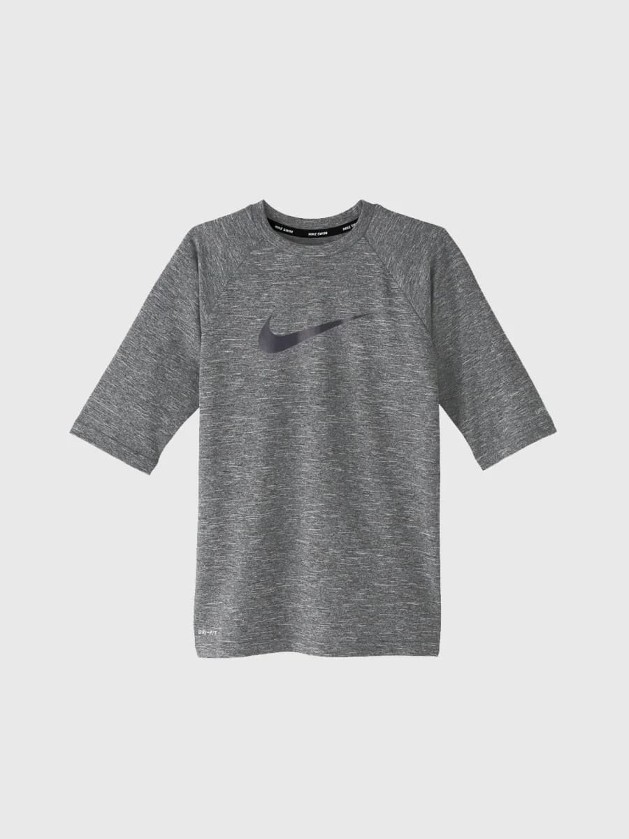 Nike Swim - Áo Tay Ngắn Thể Thao Bé Trai - Half Sleeve Hydroguard (B) - Black