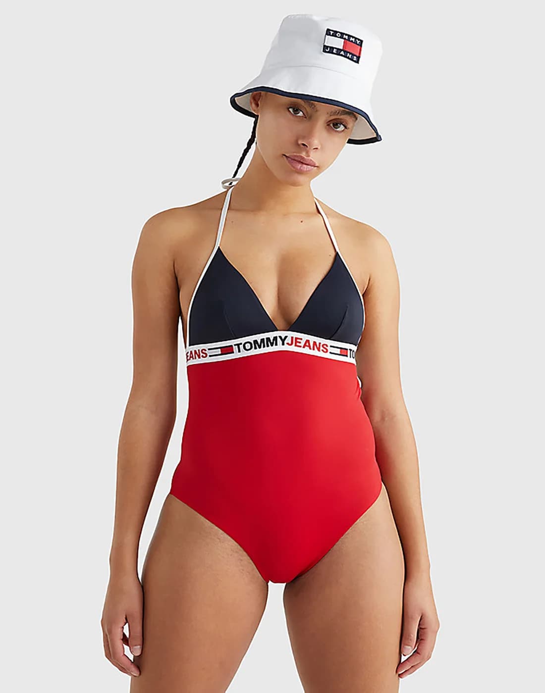 Tommy Jeans - Đồ Bơi Nữ Triangle One-Piece Rp - DESERT SKY