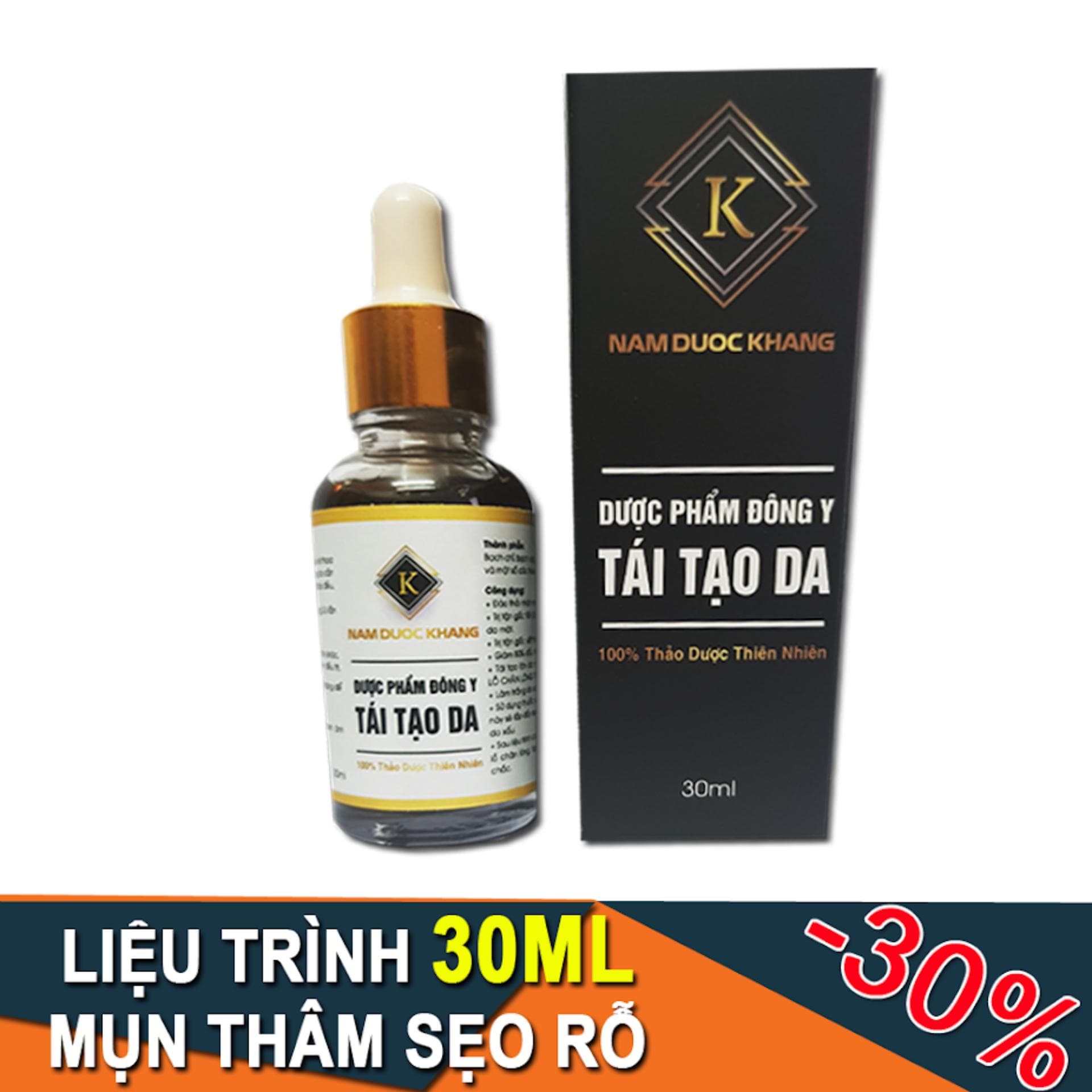 Serum mụn thâm sẹo rỗ tàn nhang Nam Dược Khang - Lọ 30ml