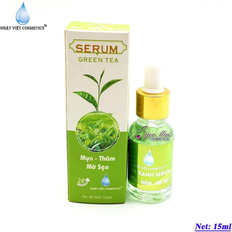 [HCM]NHẬT VIỆT COSMETICS - Serum Mụn Thâm Mờ sẹo chiết xuất từ trà xanh (15ml)