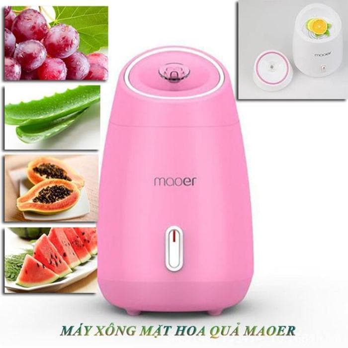 Máy chăm sóc da mặt máy xông mặt hoa quả tươi Maoer giúp da ngừa mụn sáng hơn căng mịn hơn