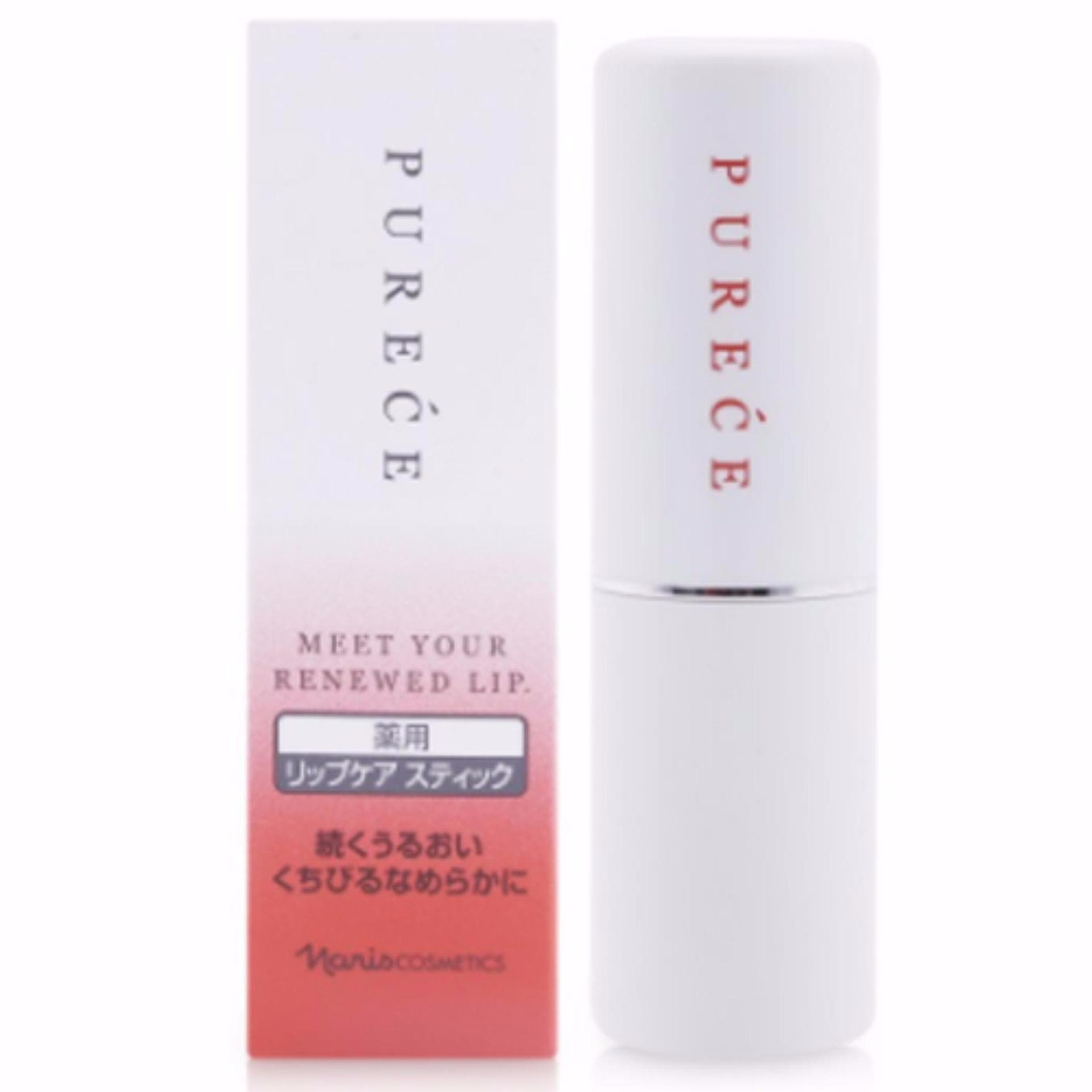 Son dưỡng ẩm chống nhăn Naris Medicated Purece Lip Care Stick Cao cấp Nhật Bản 3g