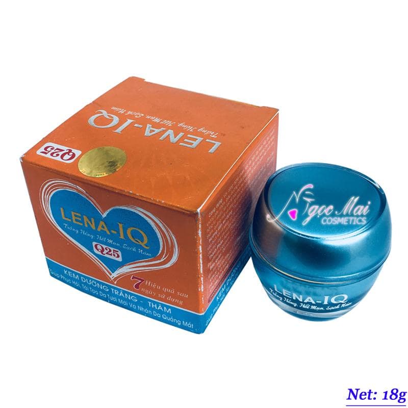 [HCM]Kem dưỡng trắng - Xóa thâm - Ngừa thâm quầng mắt Q-25 LENA-IQ 18g