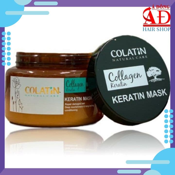 Kem ủ tóc Colatin Keratin hair mask phục hồi dạng hũ 500ml