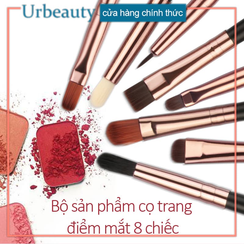 【Urbeauty Mall】Maange Bộ cọ trang điểm mắt 8 đầu