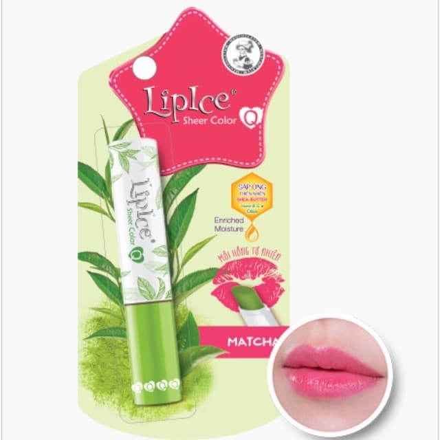 Son dưỡng ẩm mượt LipIce Sheer Color Q Hot 2020 -Hương Matcha 2.4g