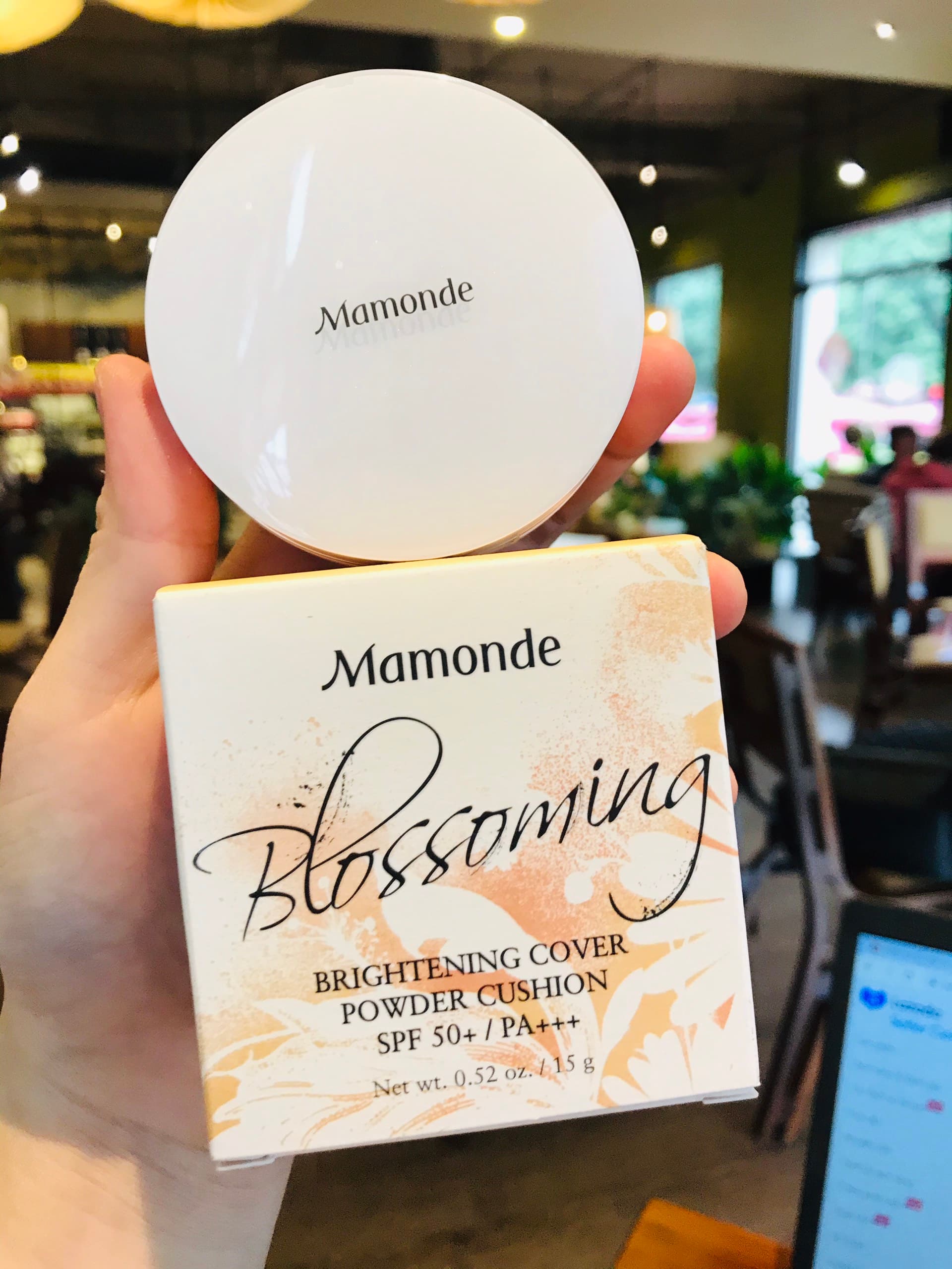 Phấn nước chống nắng  Mamonde Brightening Cover Powder Cushion SPF 50+ PA+++ 15g
