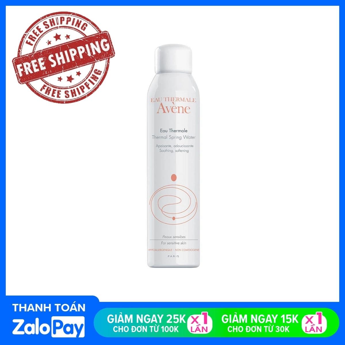 [HCM]Nước Xịt Khoáng Dưỡng Da Avene Thermal Spring Water 300ml