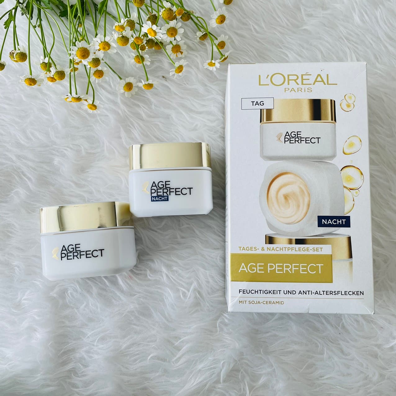 [HCM]Set kem dưỡng chống lão hóa Loreal Age Perfect 55+ (ngày & đêm)