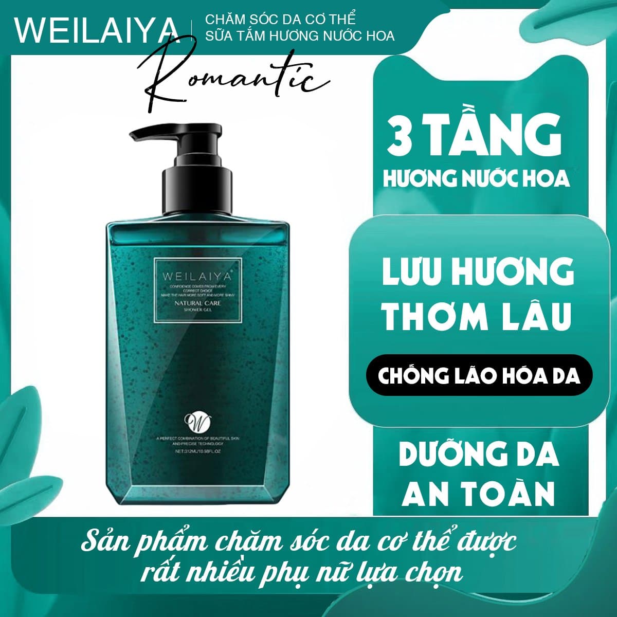[HCM]Sữa Tắm Cấp Ẩm Mềm Da Hương Nước Hoa Weilaiya