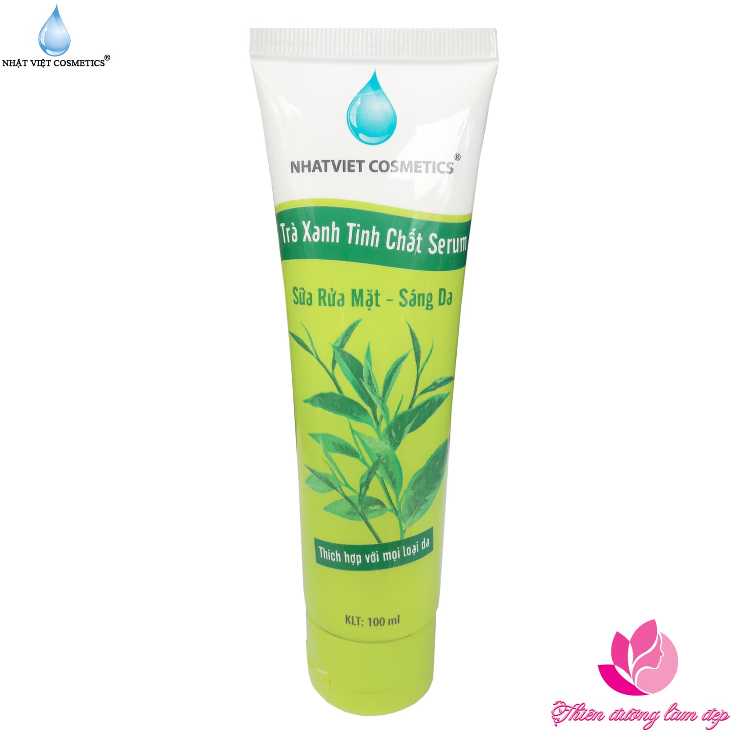 [HCM]Sữa rửa mặt Trà Xanh sáng da tinh chất Serum Sữa rữa mặt NHẬT VIỆT COSMETICS (100ml)