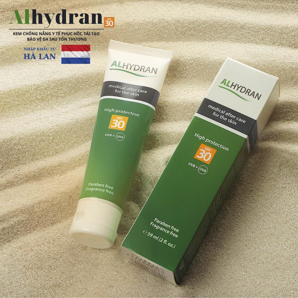Kem ALHYDRAN SPF 30 - Kem Chống Nắng Y Tế (59ml) Xuất Xứ Hà Lan