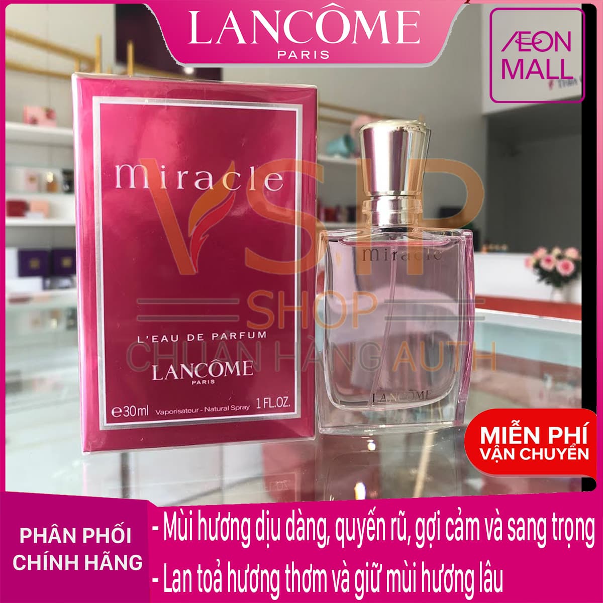 CHÍNH HÃNG - Nước hoa nữ Lancôme Miracle - Eau de Parfum 30ml