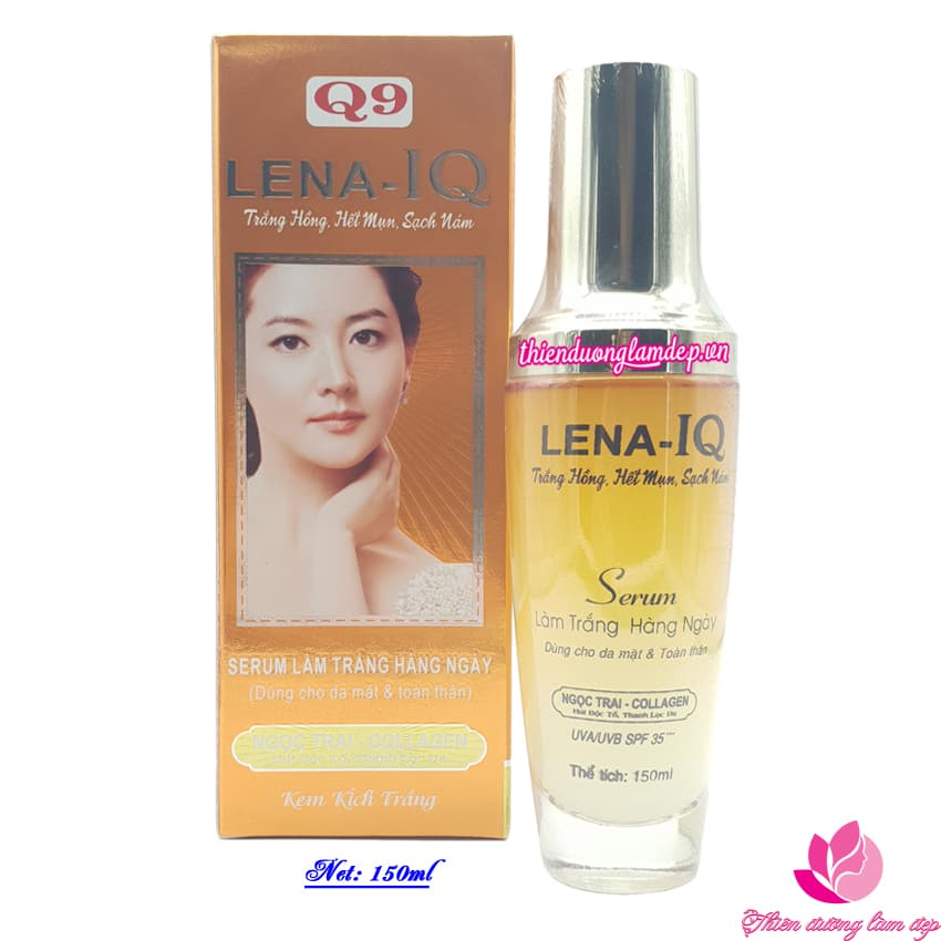 [HCM]SERUM làm trắng da hàng ngày cho mặt và toàn thân Q9 LENA-IQ - 150ml