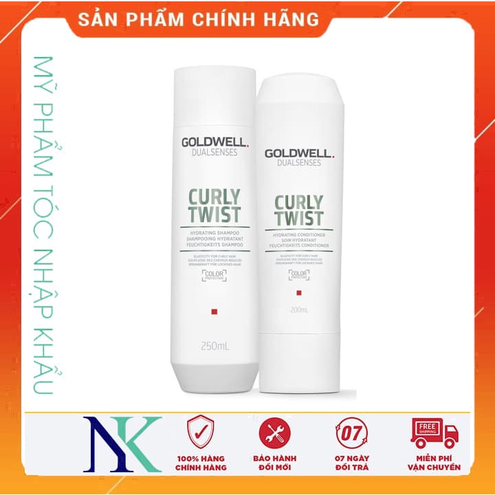 [HCM]Dầu Gội Xả Goldwell Curly Twist Dành Cho Tóc Xoăn Uốn 250Ml