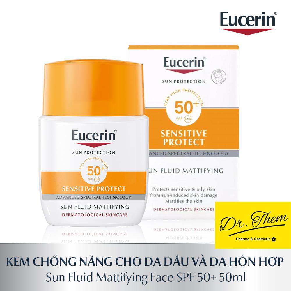 Kem Chống Nắng Eucerin Sun Fluid Mattifying SPF 50+ 50ml