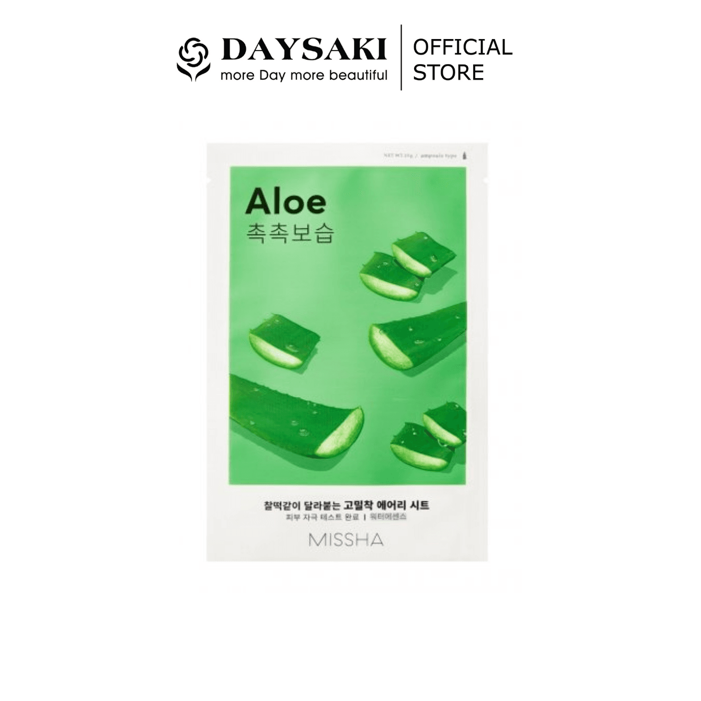 [HCM]Missha Mặt Nạ Dưỡng Da Chiết Xuất Nha Đam Airy Fit Sheet Mask Aloe (19g)