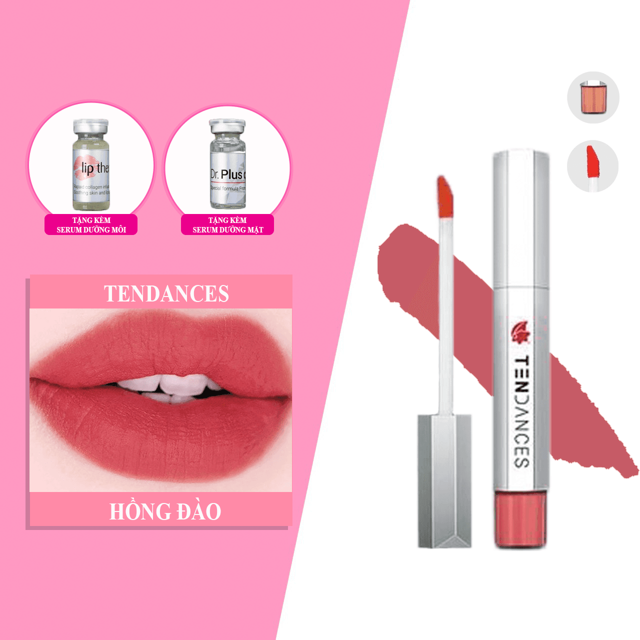 SON KEM LÌ TENDACES - MÀU HỒNG ĐÀO