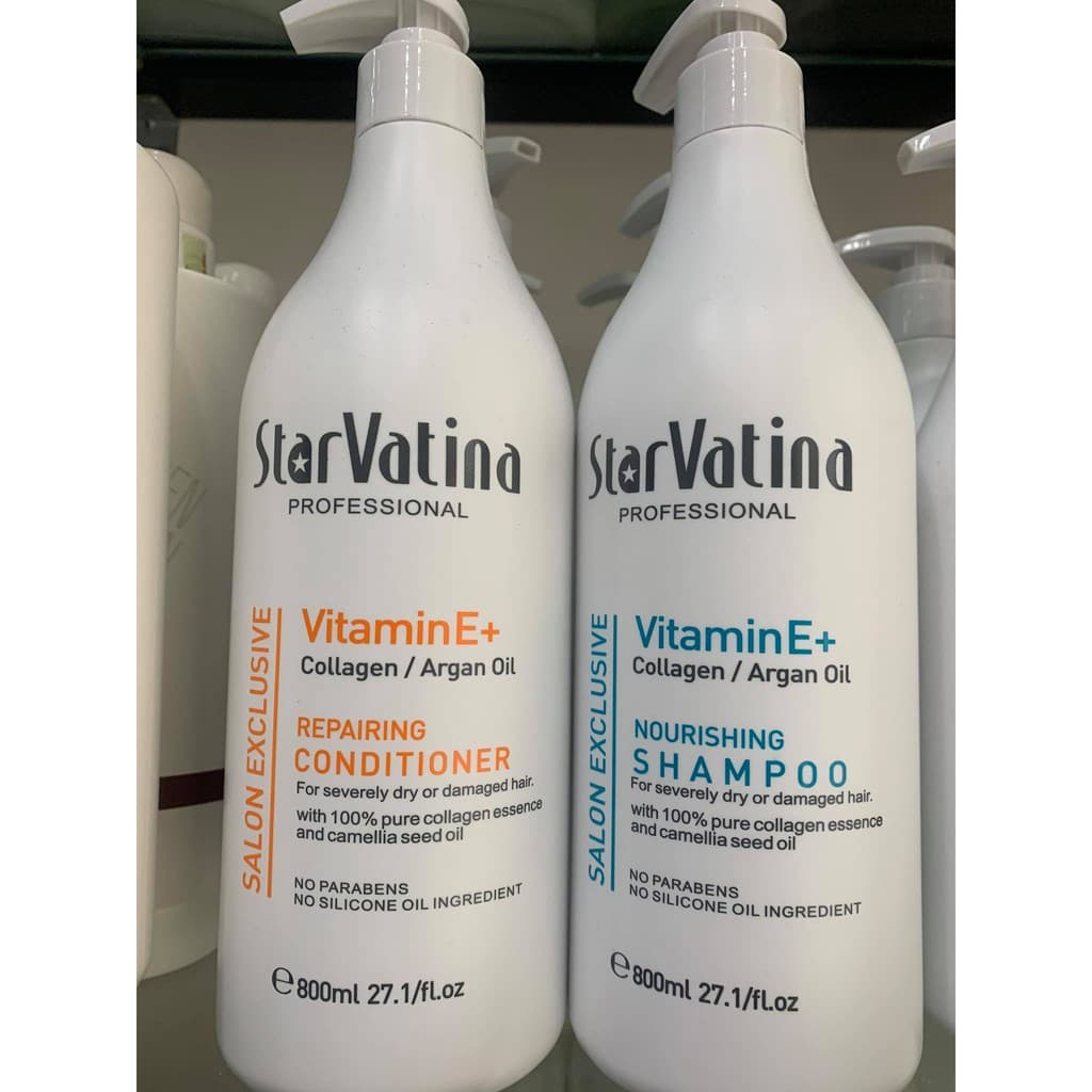 Bộ Dầu Gội Xả Dưỡng Sinh Star Vatina 800ml x2