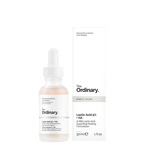 Serum The Ordinary Lactic Acid 5% + HA 30ml - Tẩy tế bào chết làm sáng da
